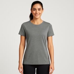 BE INSPIRED Heather Gray Performance T-Shirt Women’s Size Large